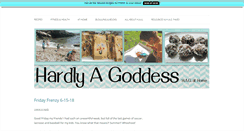 Desktop Screenshot of hardlyagoddess.com